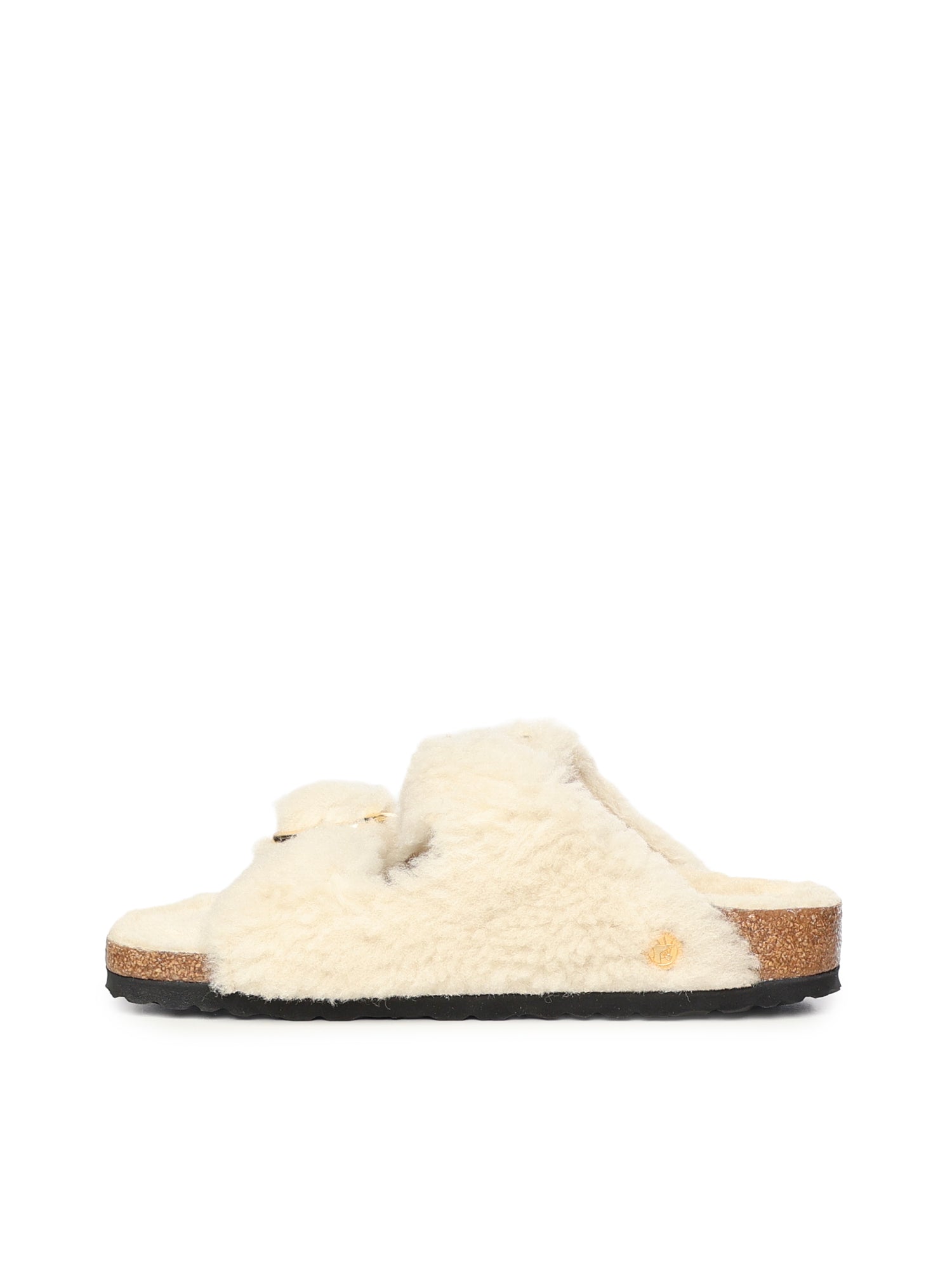 Birkenstock Sandals Eggshell Shearling