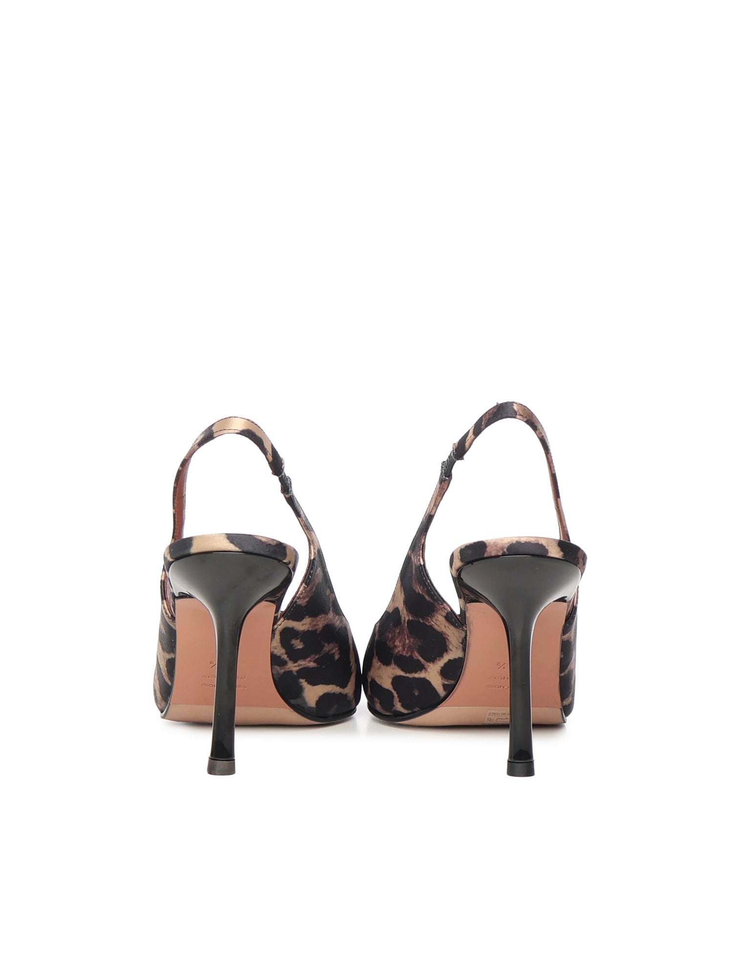 Giuliano Galiano With Heel Brown Satin