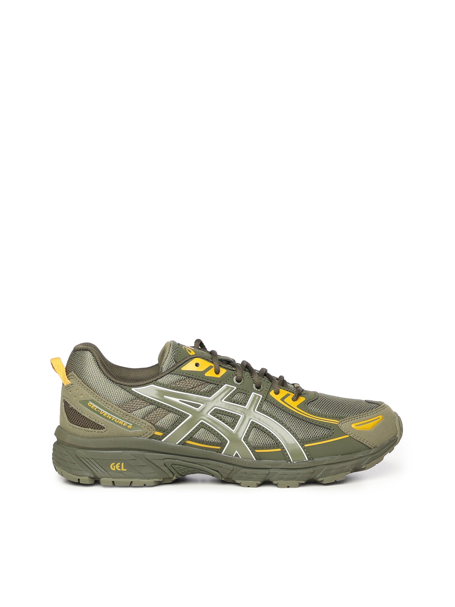Asics Sneakers Olive Canvas Synthetic/leather