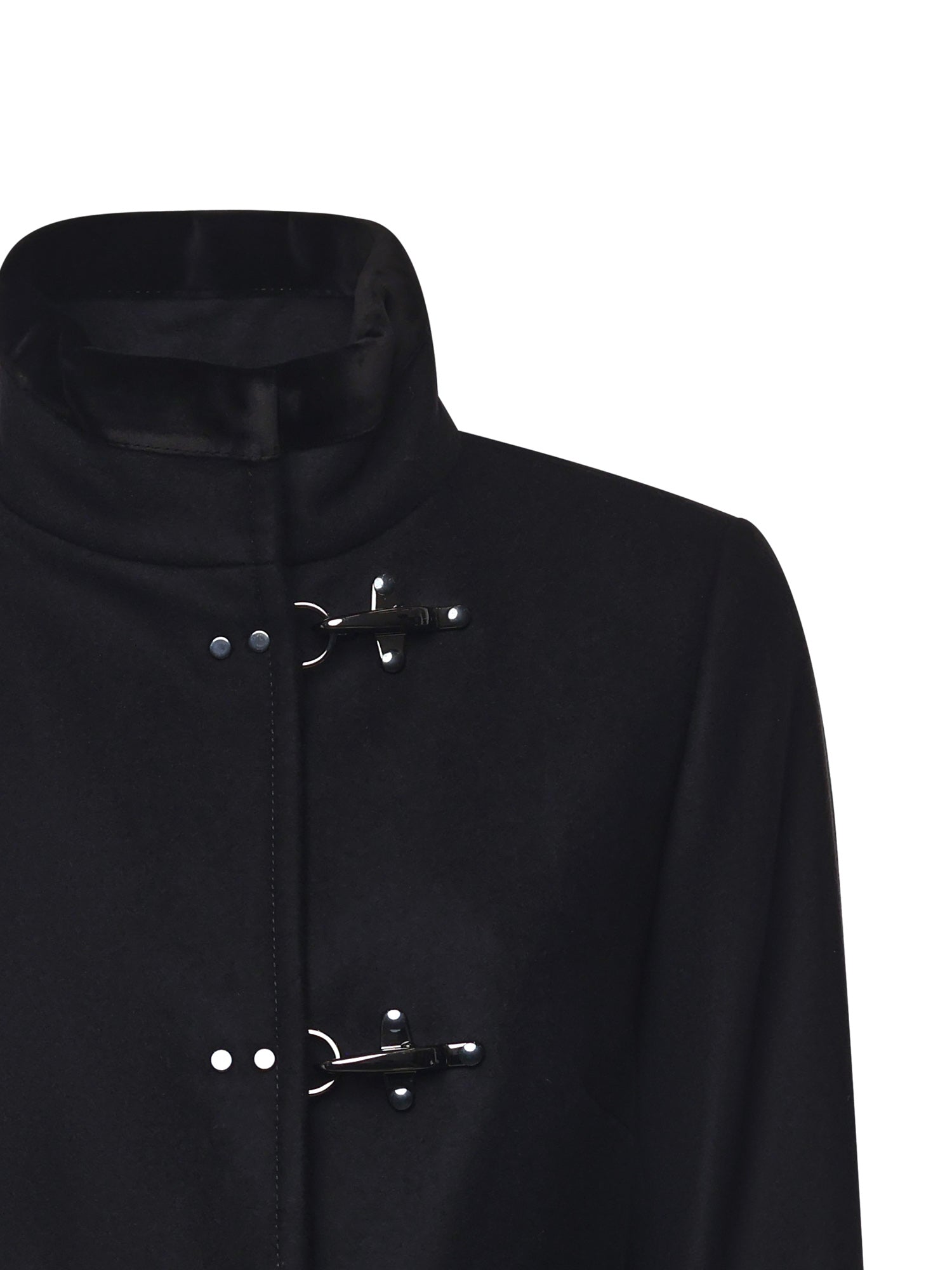 Fay Coats Black Virgin Wool