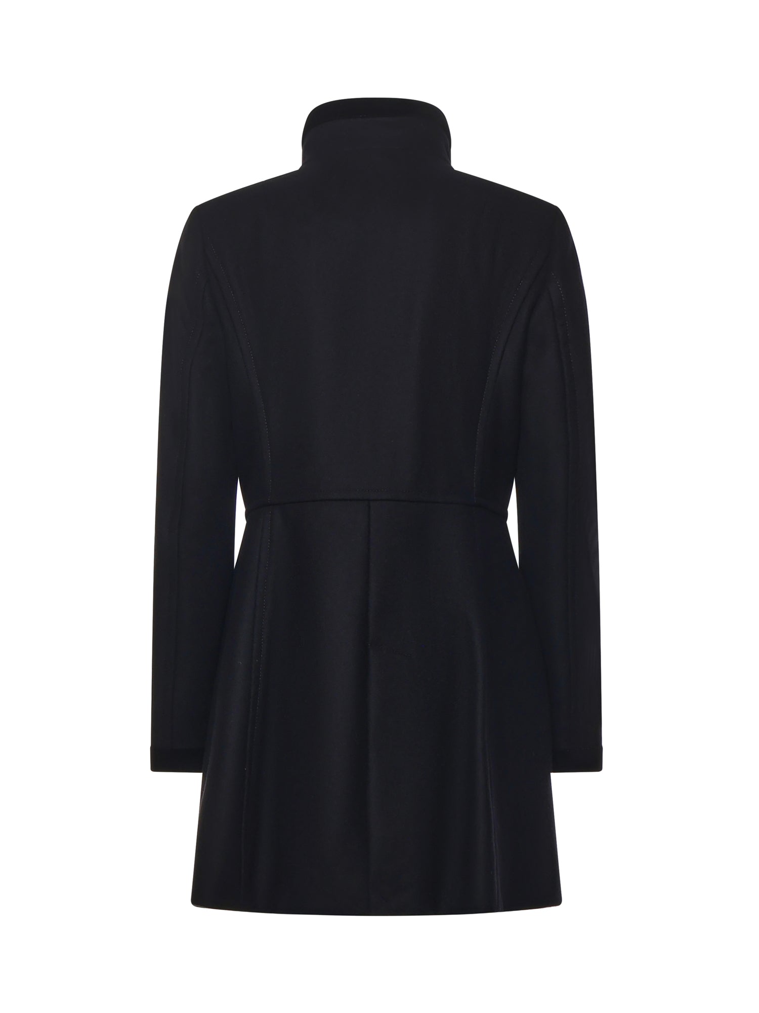 Fay Coats Black Virgin Wool