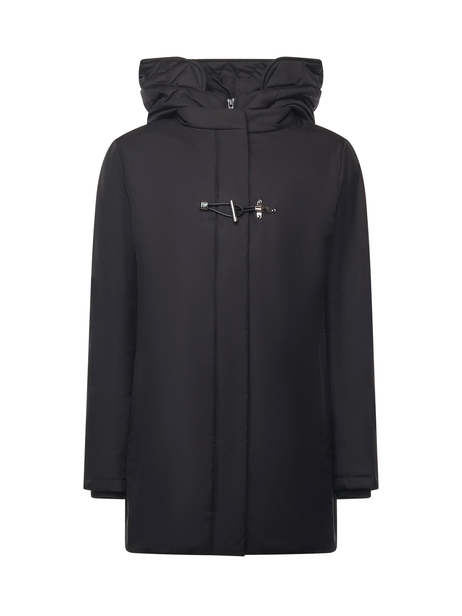 Fay Coats Black 100 % Polyester