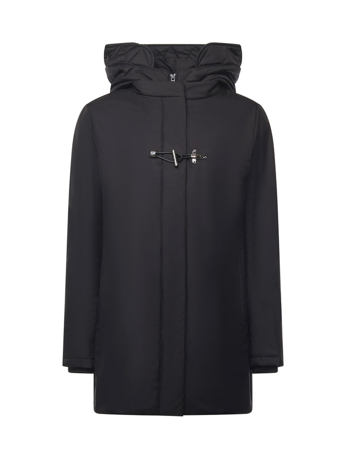 Fay Coats Black 100 % Polyester