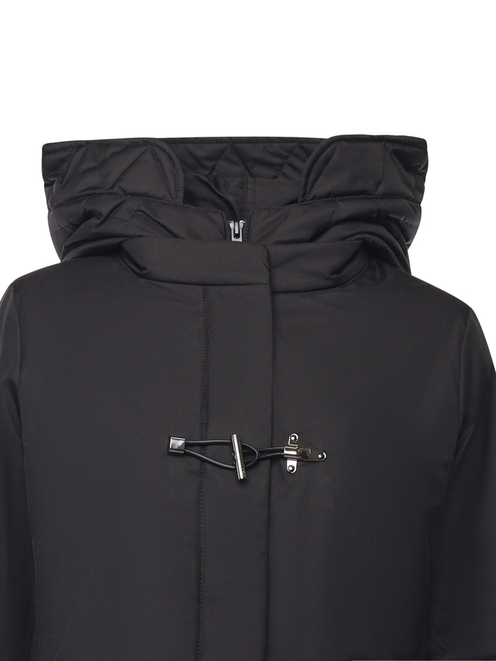 Fay Coats Black 100 % Polyester