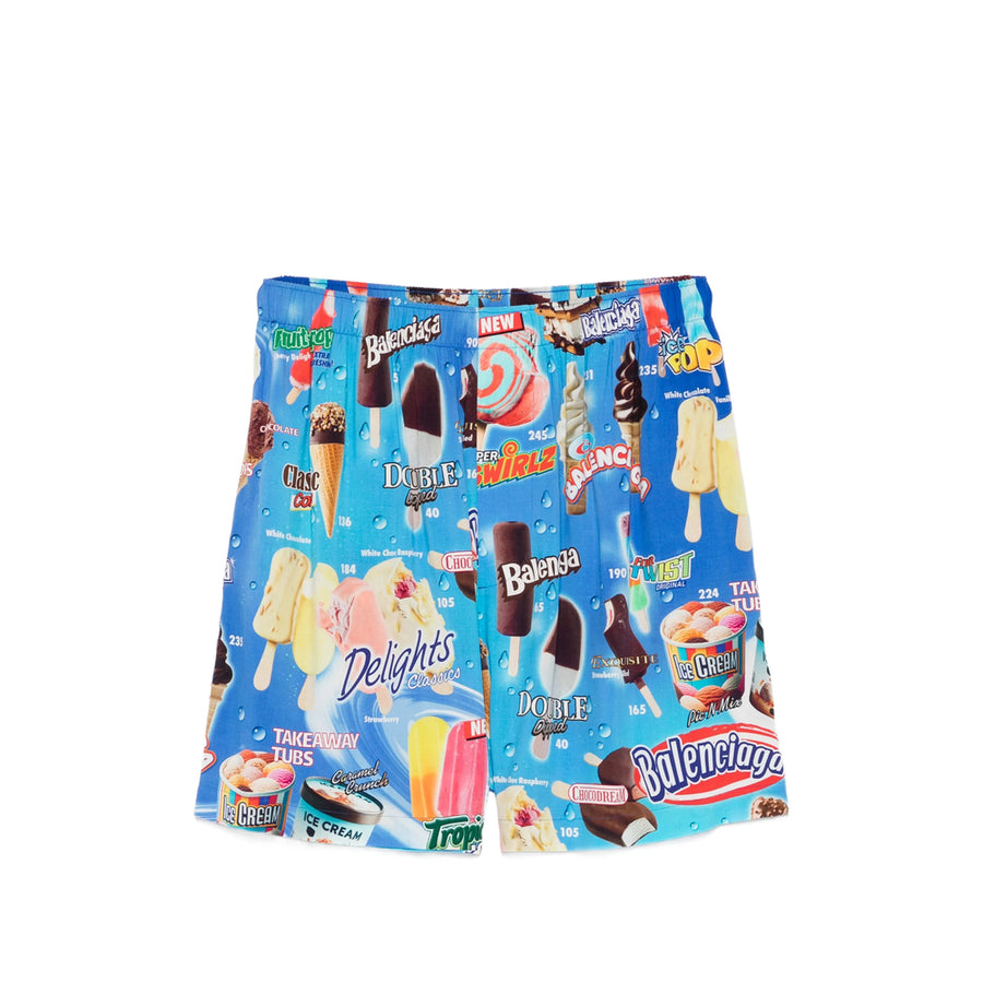 Bermuda Shorts Blue-Black Blue/black Polyester