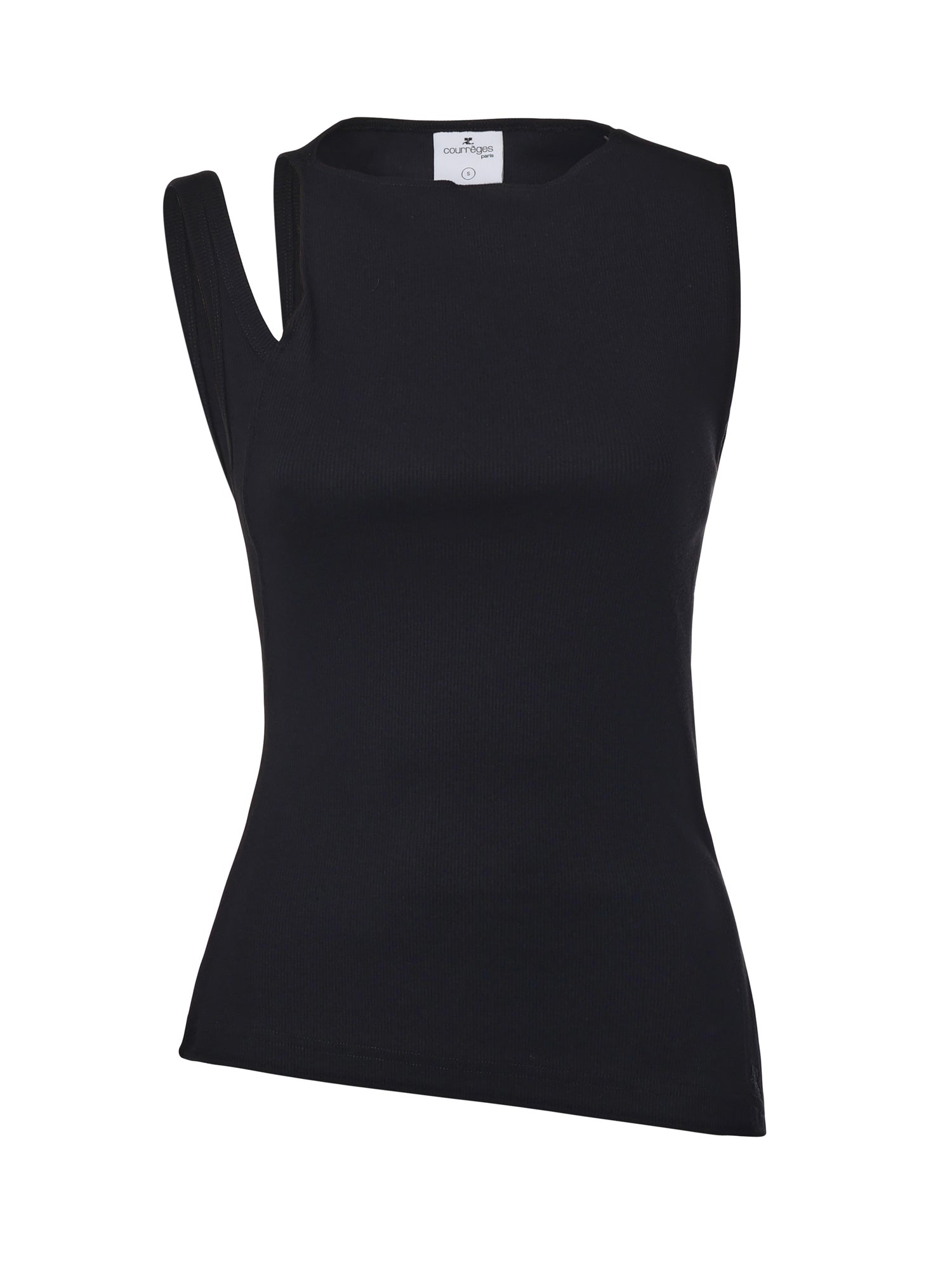 Courreges Top Black Cotton