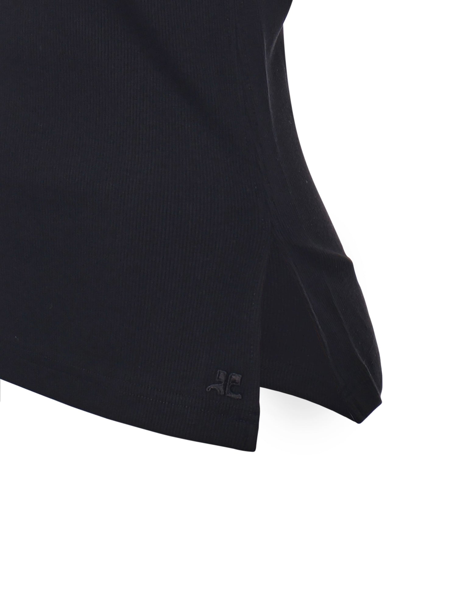 Courreges Top Black Cotton