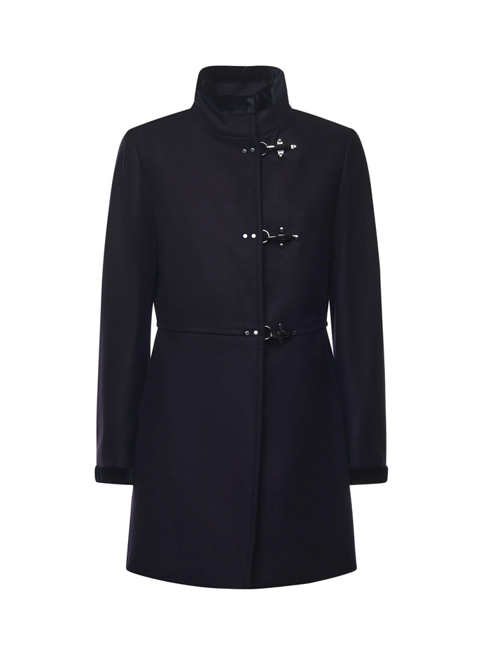 Fay Coats Black Virgin Wool