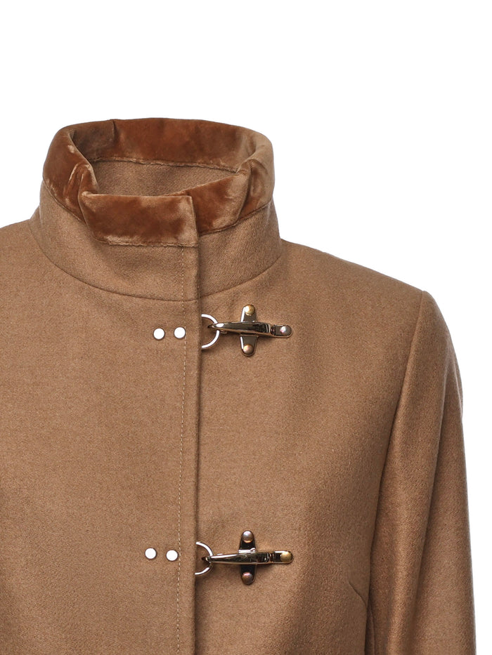 Fay Coats Beige Wool