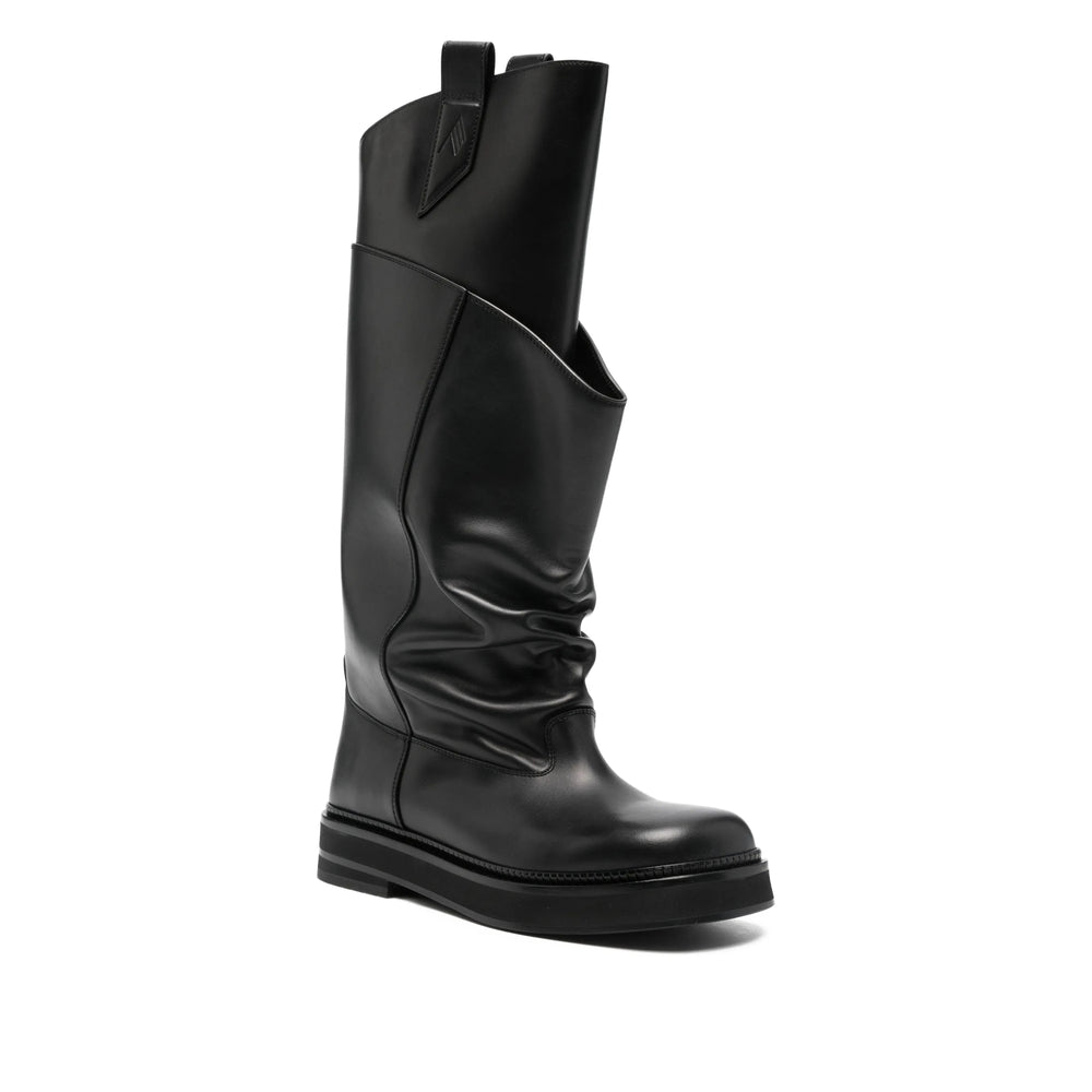 Shoes The Attico Black Calf Leather: 100