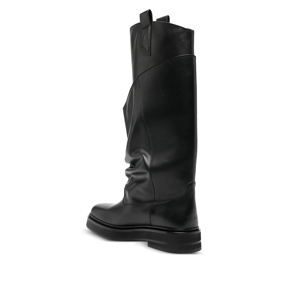 Shoes The Attico Black Calf Leather: 100