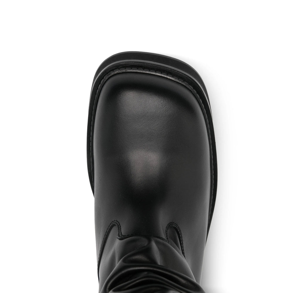 Shoes The Attico Black Calf Leather: 100