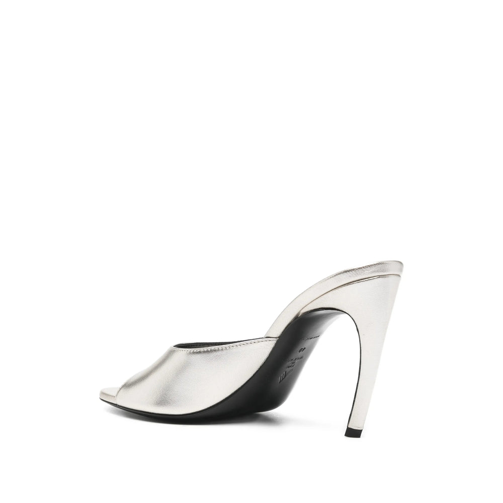 Shoes The Attico Silver Sole Calf Leather: 100