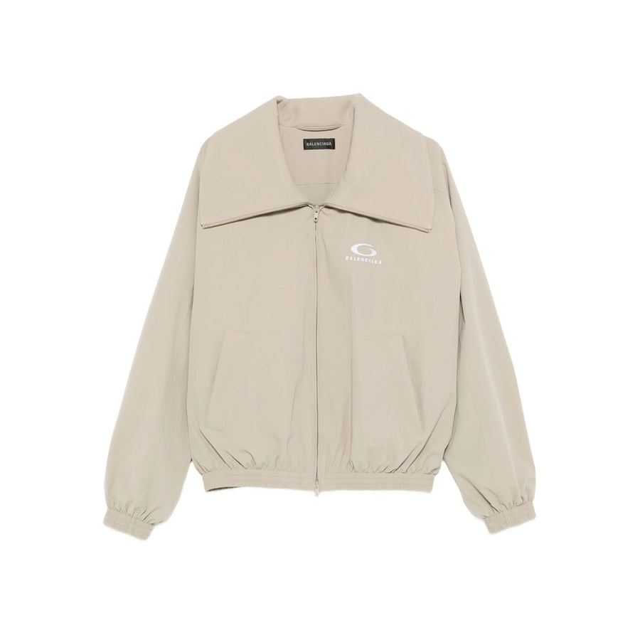 Bomber Jacket With Logo Detail Neutrals Outer: Polyester