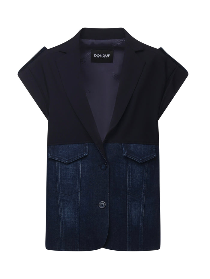 Dondup Jackets Blue Cotton
