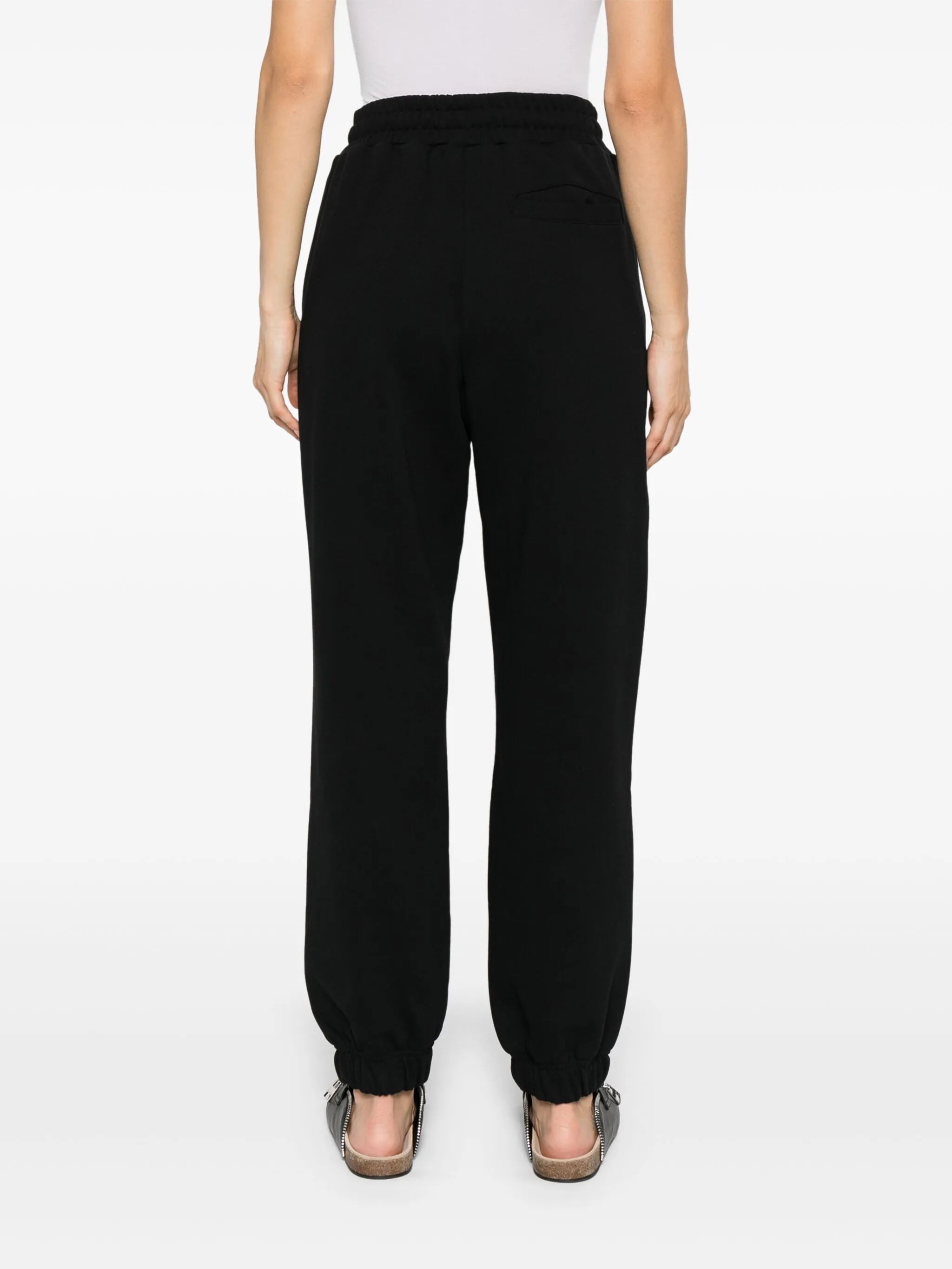 Ls French Terry Emb Logo Pant Black Pantaloni