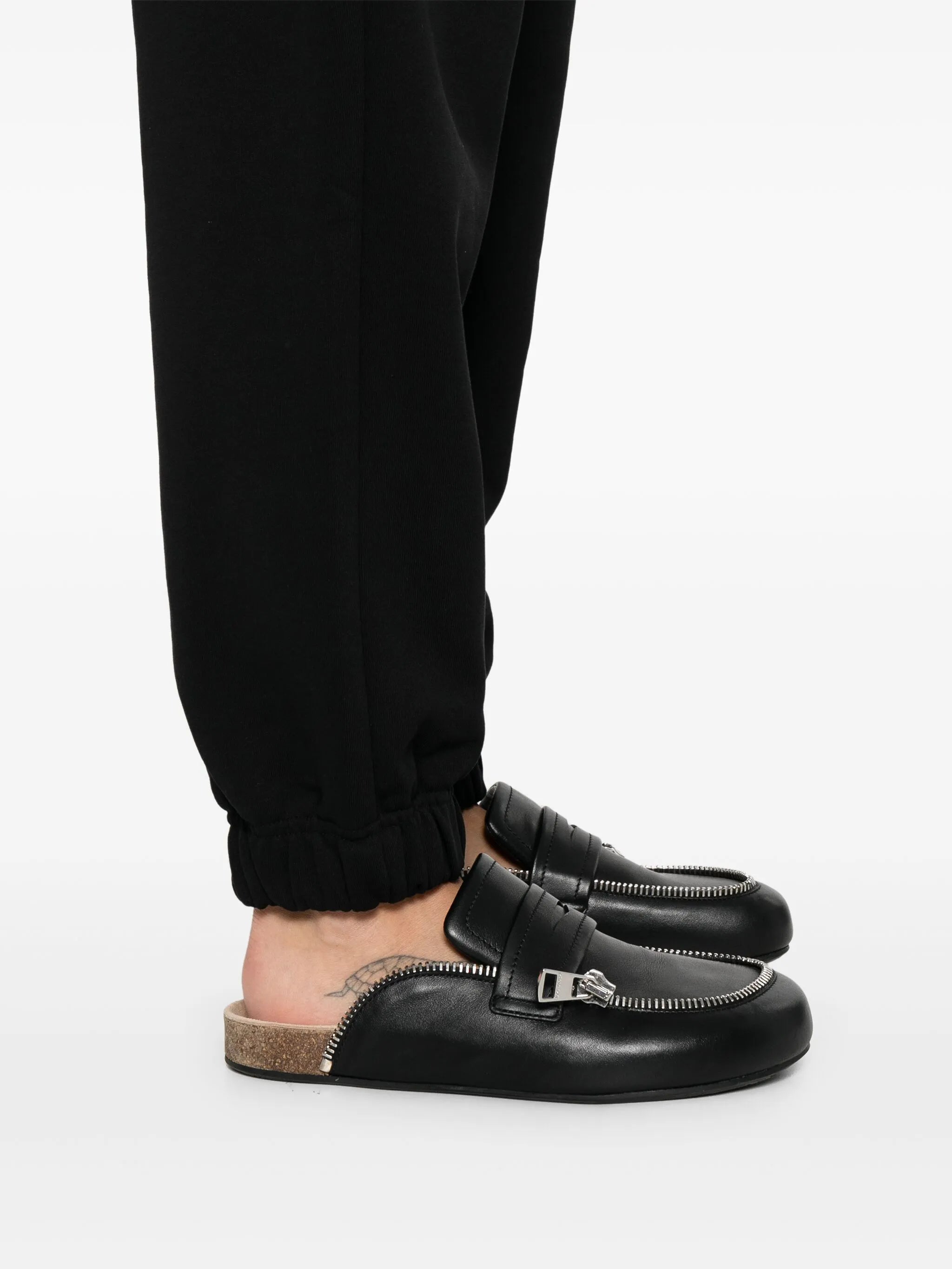 Ls French Terry Emb Logo Pant Black Pantaloni