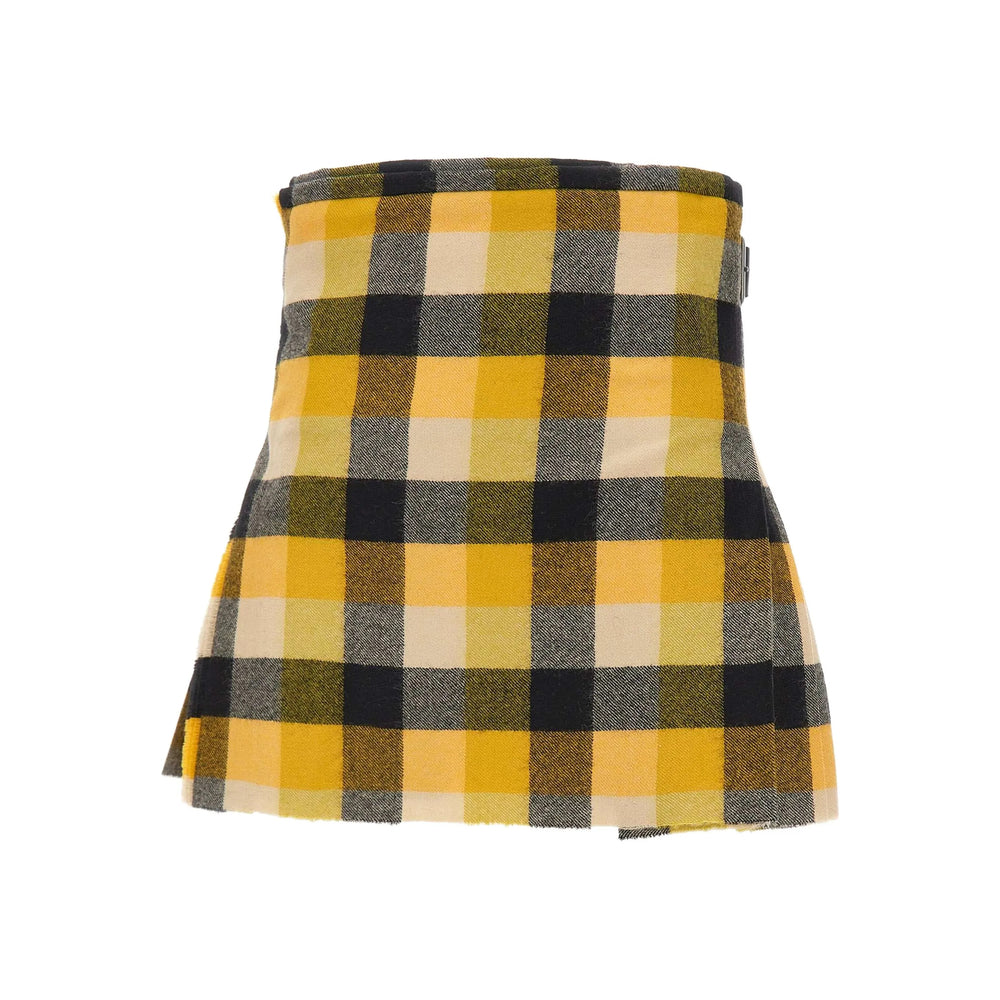 Skirt Vivienne Westwood Yellow/black Wool: 100