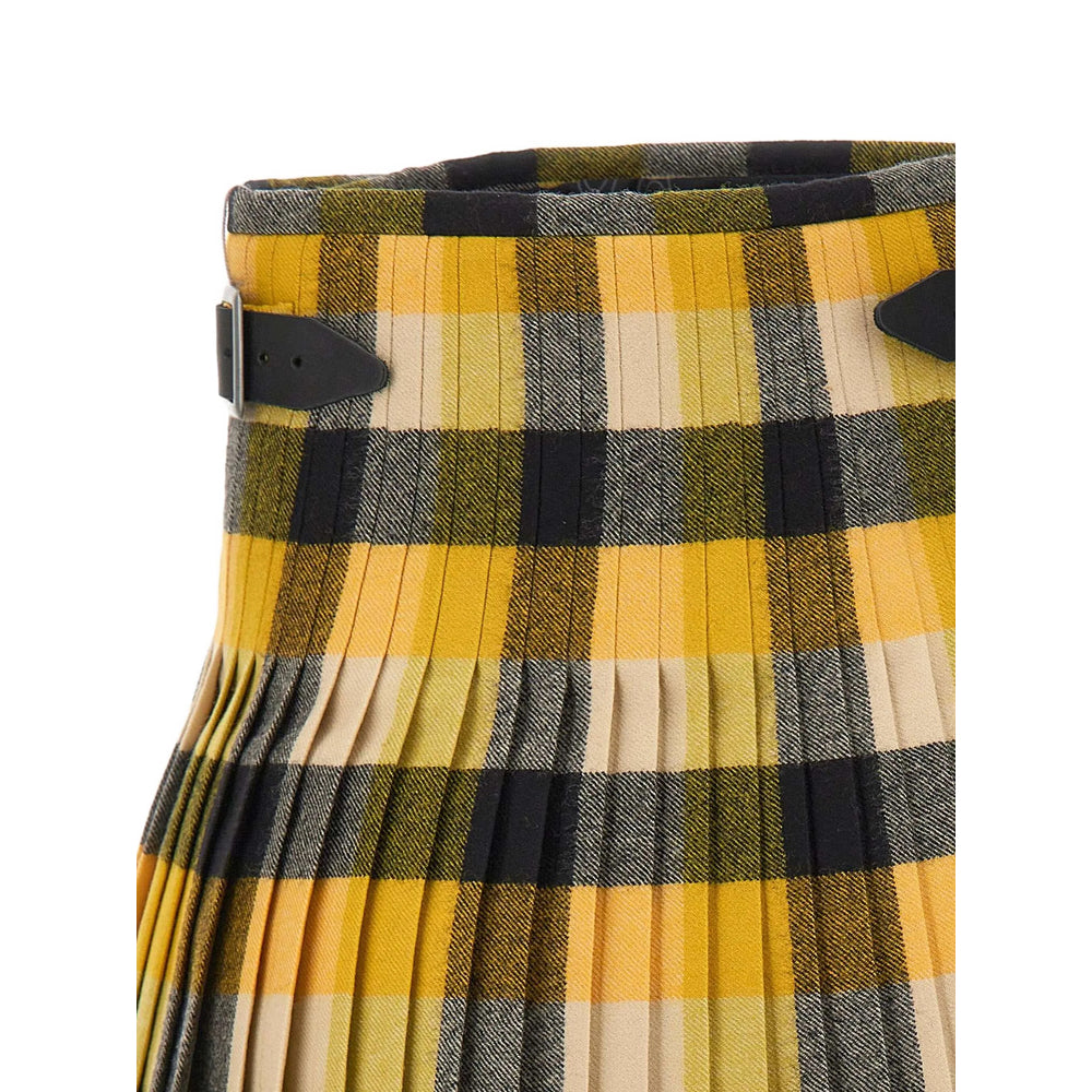 Skirt Vivienne Westwood Yellow/black Wool: 100