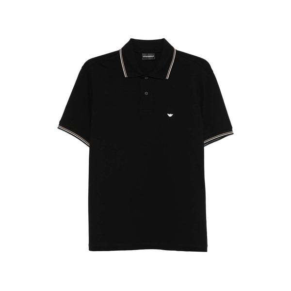Sweater Emporio Armani Black Cotton Polo Shirts