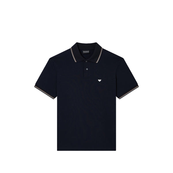 Blue Cotton Sweater With Logo Detail Cotton: 100. Polo Shirts