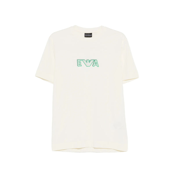 Logo Embroidery T-Shirt Yellow Cotton T-shirts