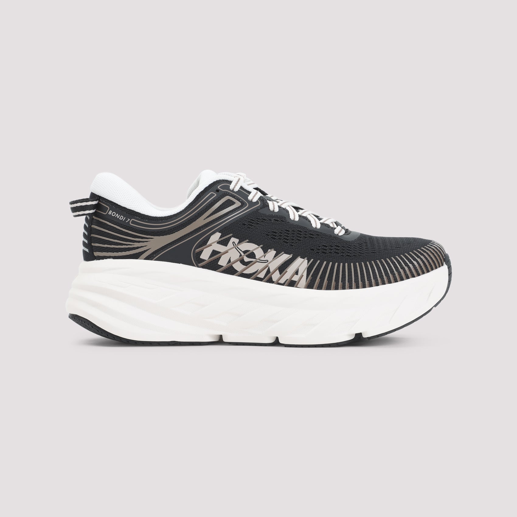 W Bondi 7 Sneakers Black Textile Rubber Shoe