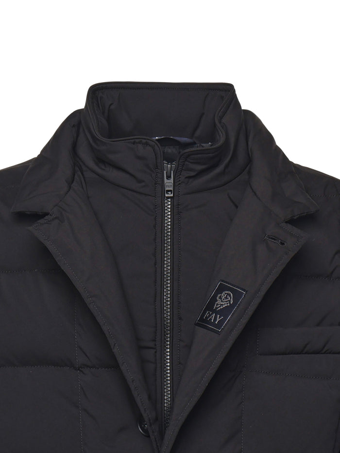 Fay Coats Black Polyester