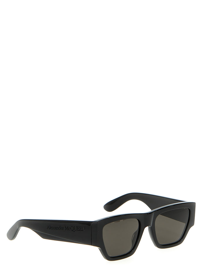 McQueen Angled sunglasses Black