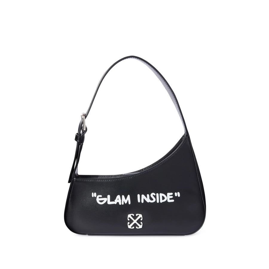 Shoulder Bag Black Calf Leather