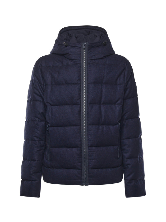 Fay Coats Blue Virgin Wool