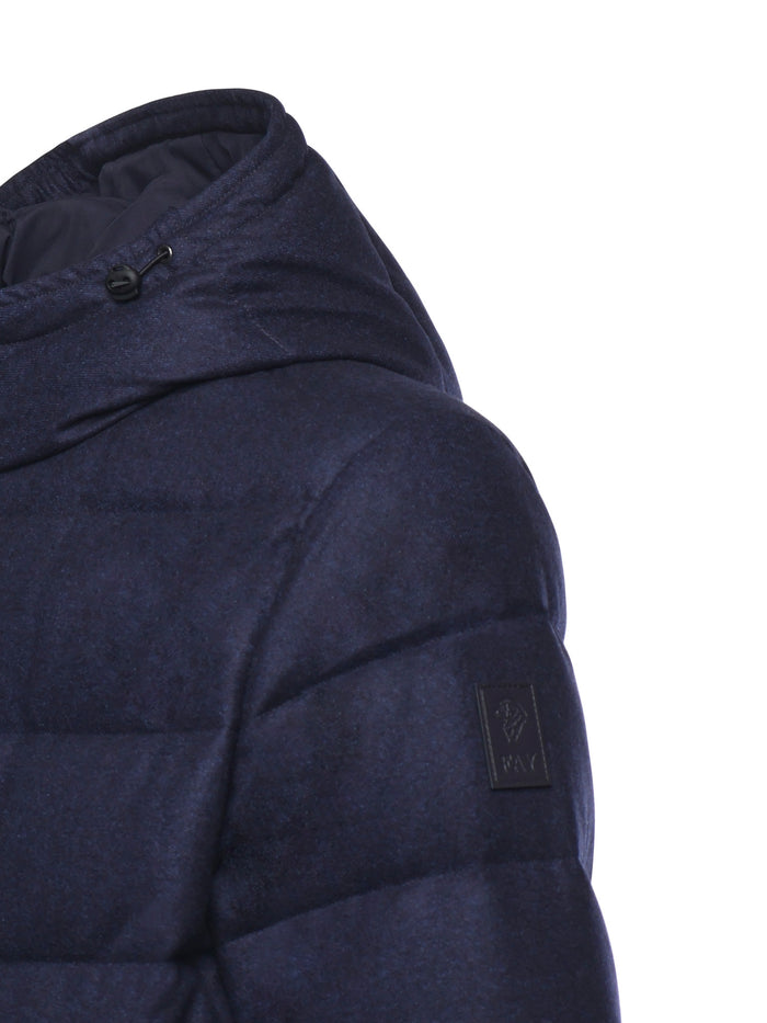 Fay Coats Blue Virgin Wool