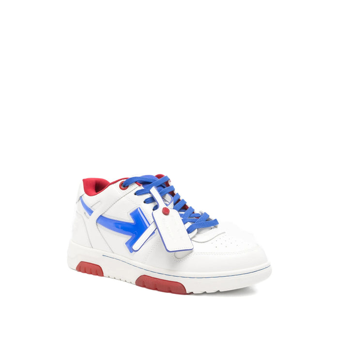 Sneaker Off-White White/blue Calf Leather: 81
