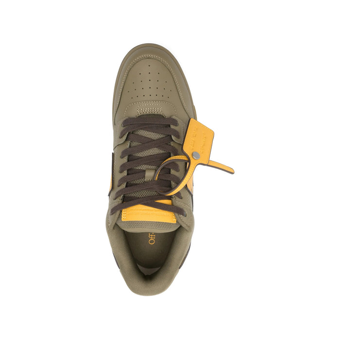 Sneaker Off-White Green/yellow Calf Leather: 100