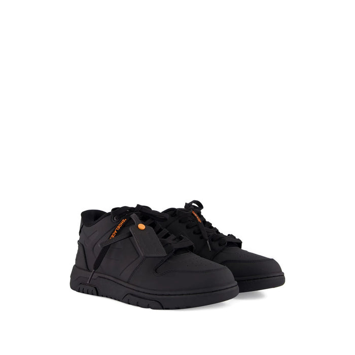 Sneaker Off-White Black Calf Leather: 2