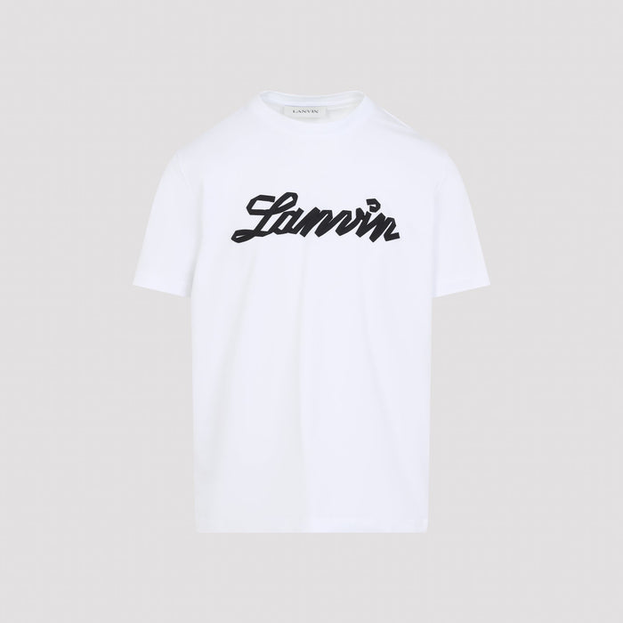 Lanvin Embroidered Logo T-Shirt Cotton