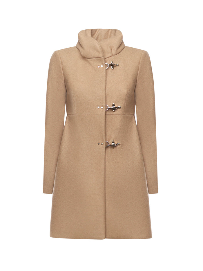 Fay Coats Beige Wool