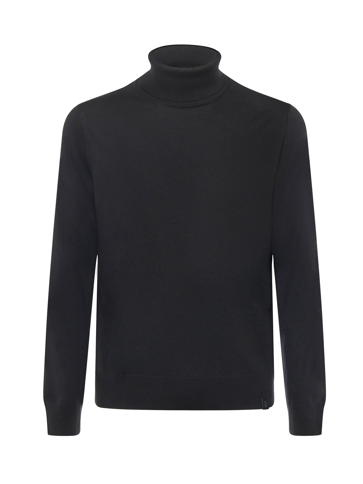Fay Sweaters Black Virgin Wool