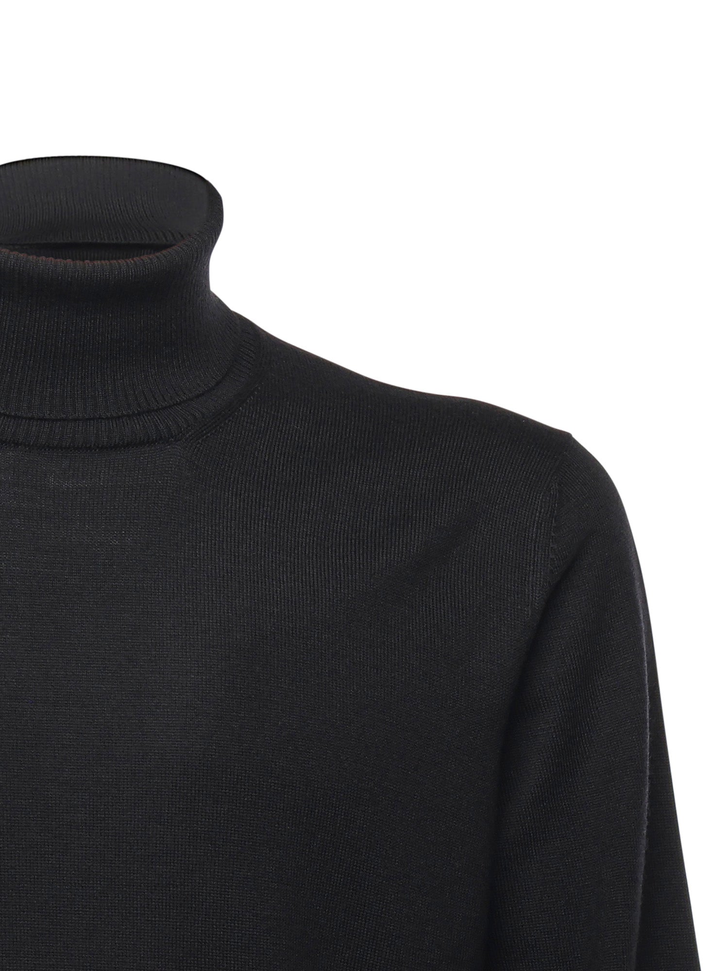 Fay Sweaters Black Virgin Wool