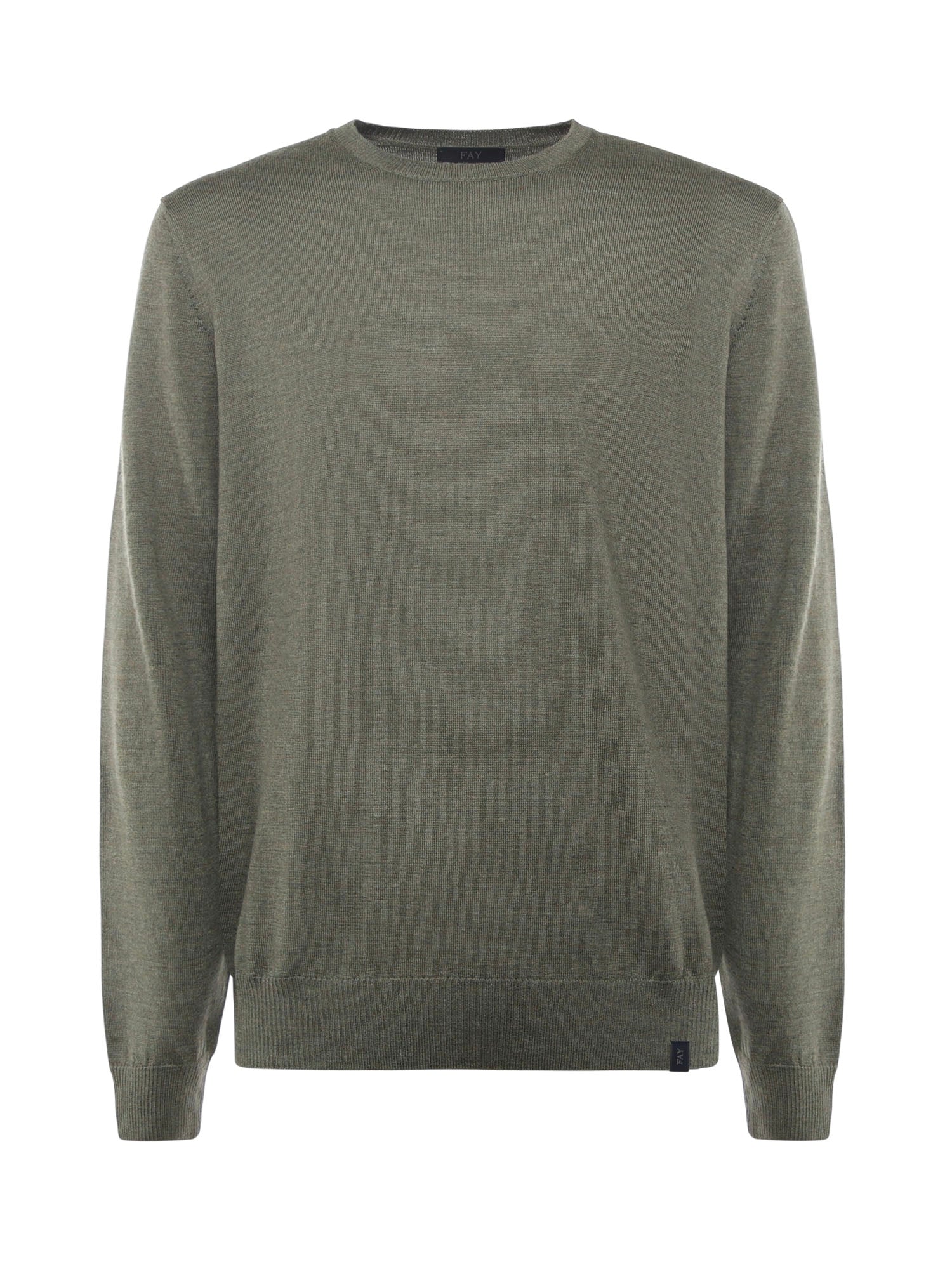 Fay Sweaters Green Virgin Wool