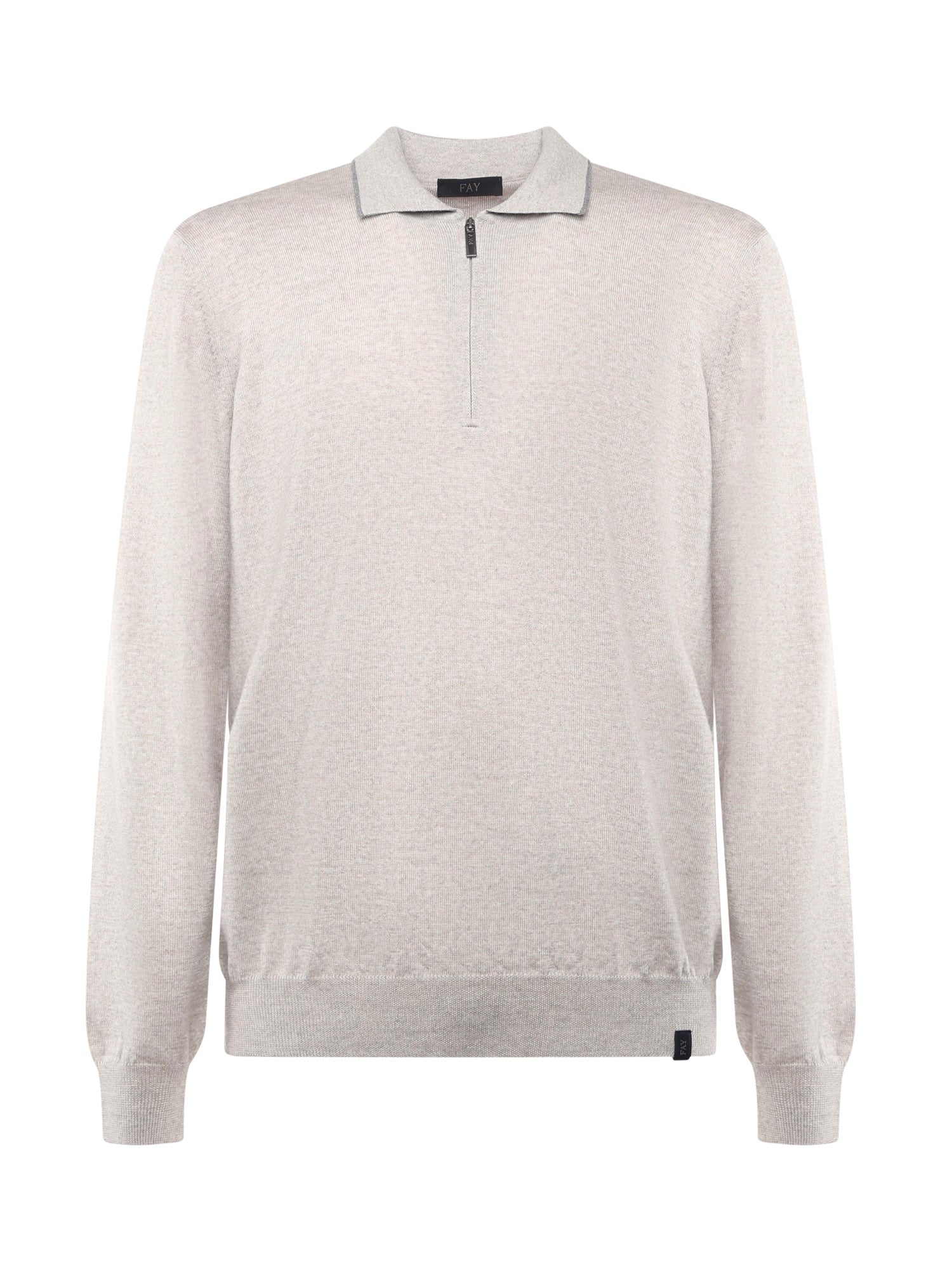 Fay T-shirts and Polos Grey Virgin Wool