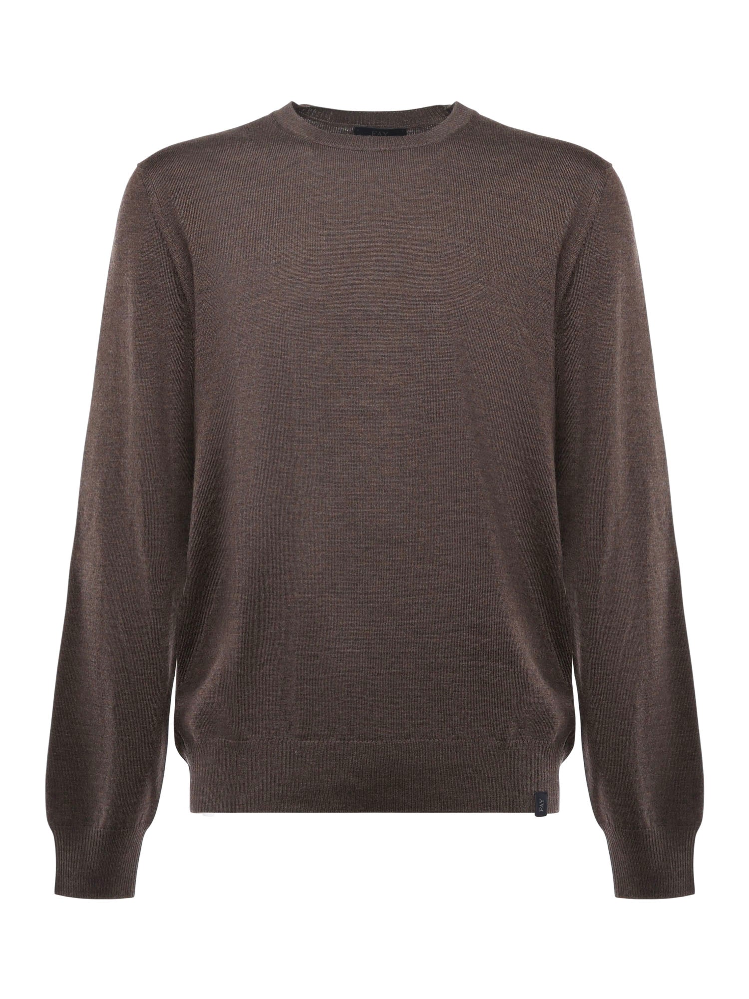 Fay Sweaters Brown Virgin Wool