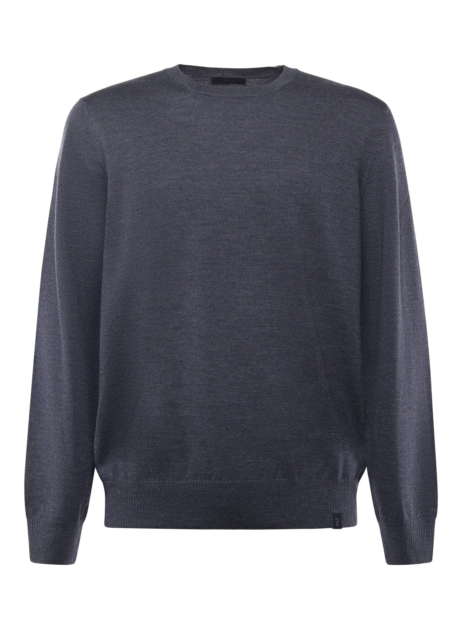 Fay Sweaters Air Force Blue Virgin Wool