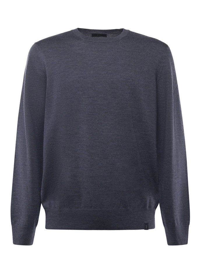 Fay Sweaters Air Force Blue Virgin Wool