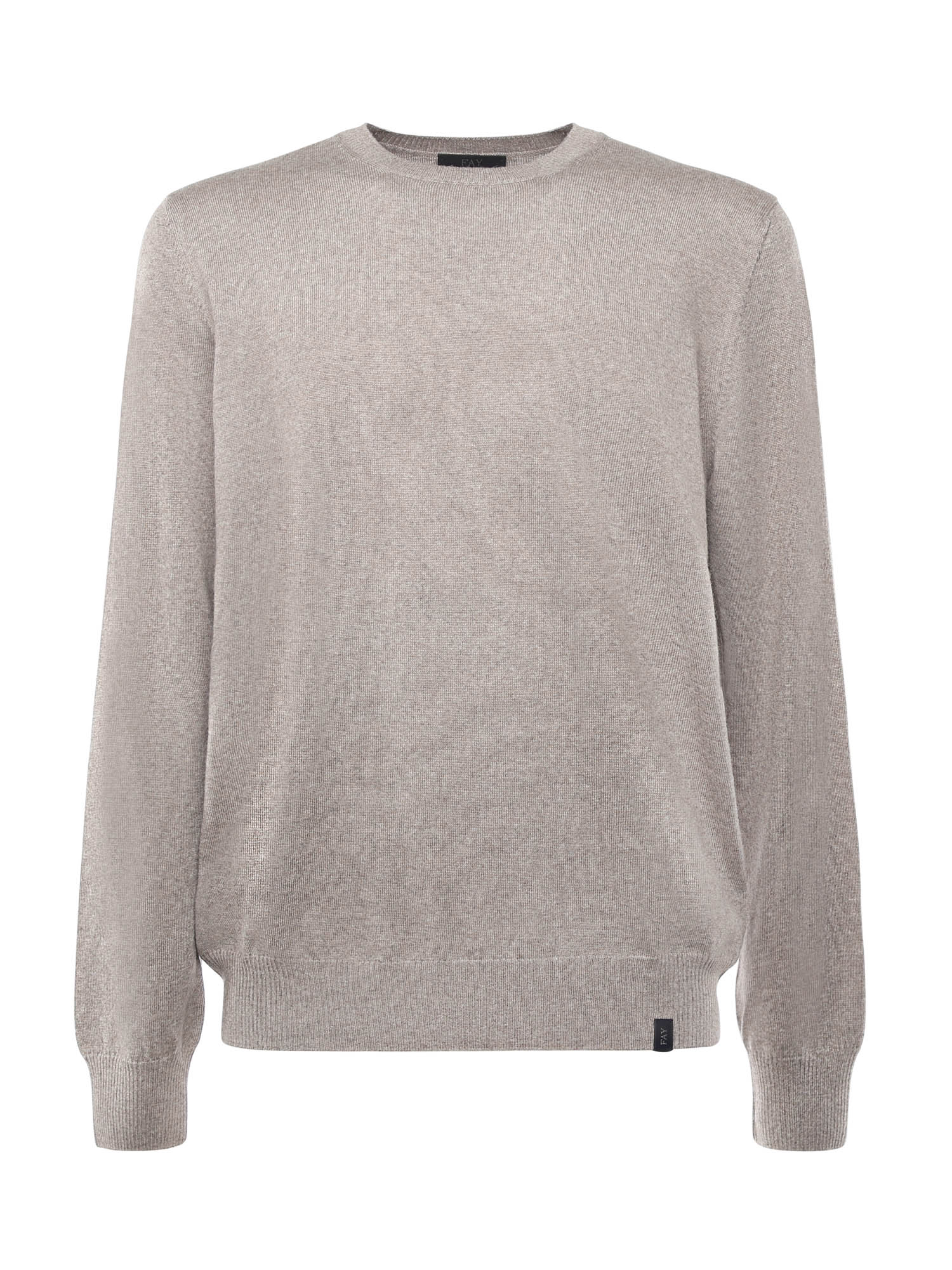 Fay Sweaters Beige Virgin Wool
