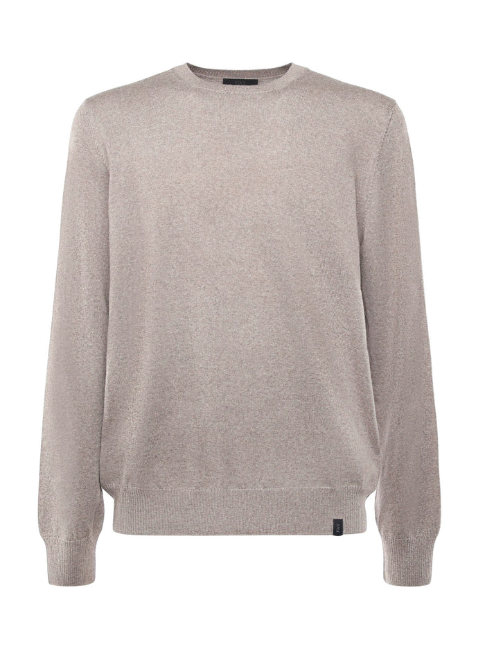Fay Sweaters Beige Virgin Wool