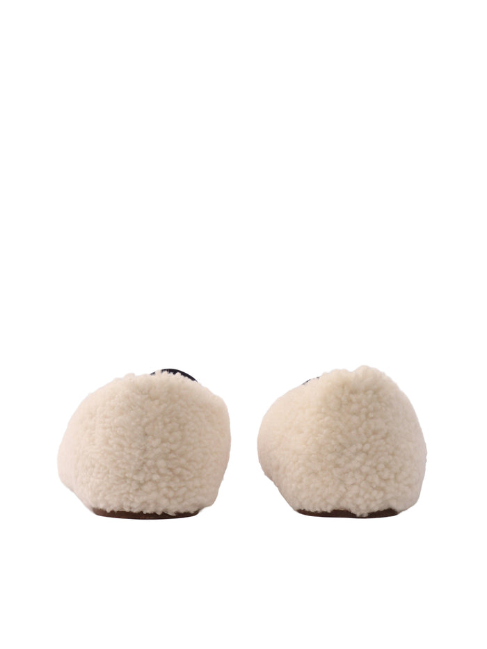 Mb Shearling Ballerina White