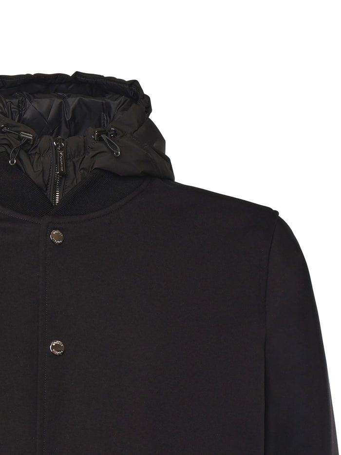 Moorer Coats Black Viscose