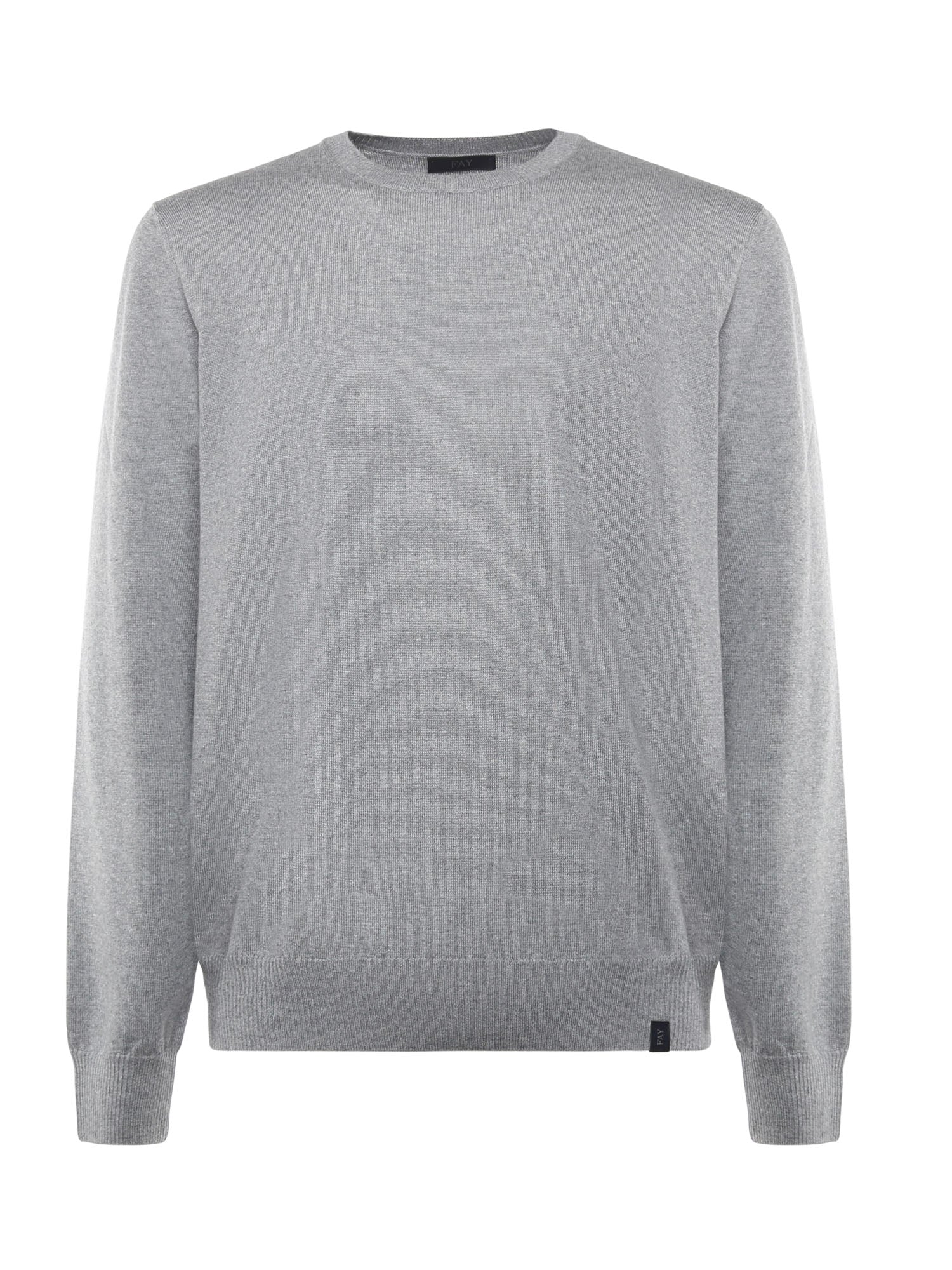 Fay Sweaters Grey Virgin Wool