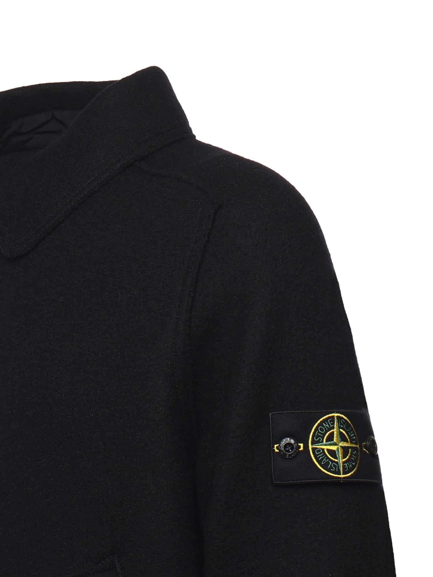 Stone Island Jackets Black Virgin Wool